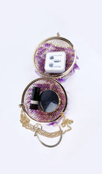 Adaiba Purple Ball Sequin Bag Flowering Girl