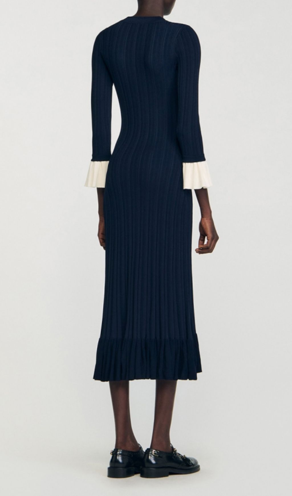 Kayanna Knit Long Sleeve Midi Dress Flowering Girl