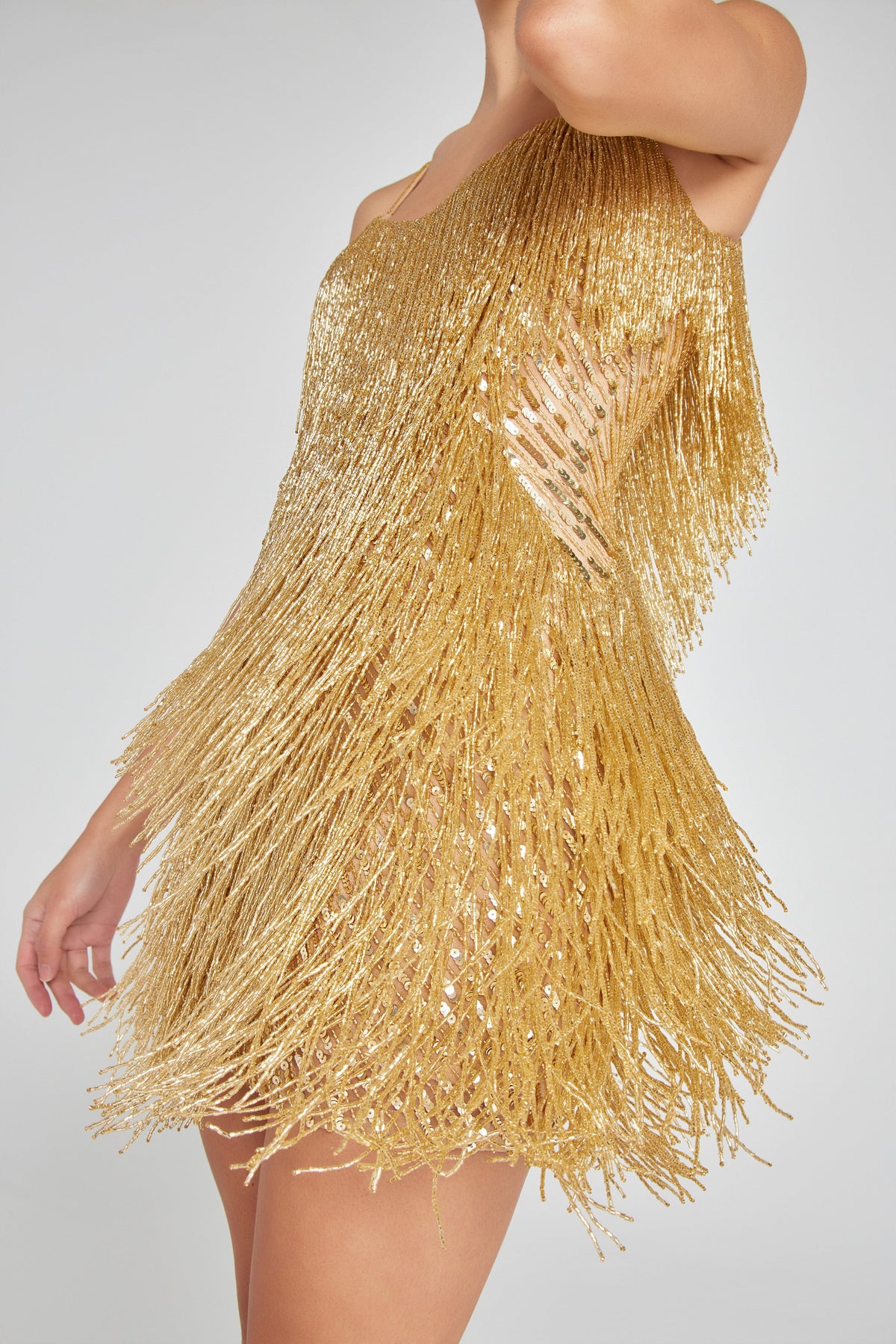 Tammy Gold Dress Flowering Girl