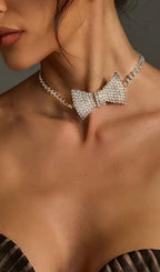 Melrose Bow Crystal Choker Flowering Girl