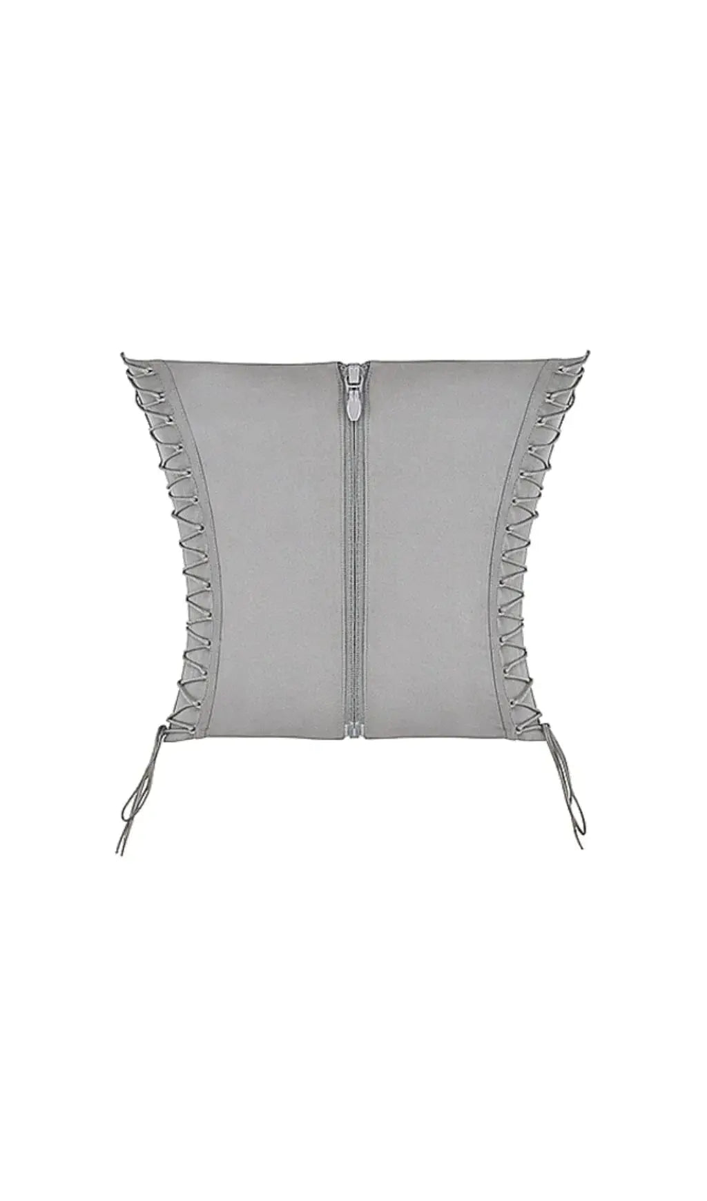 Smoke Lace Up Corset Flowering Girl