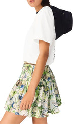 Printed Ruffled Skirt Flowering Girl