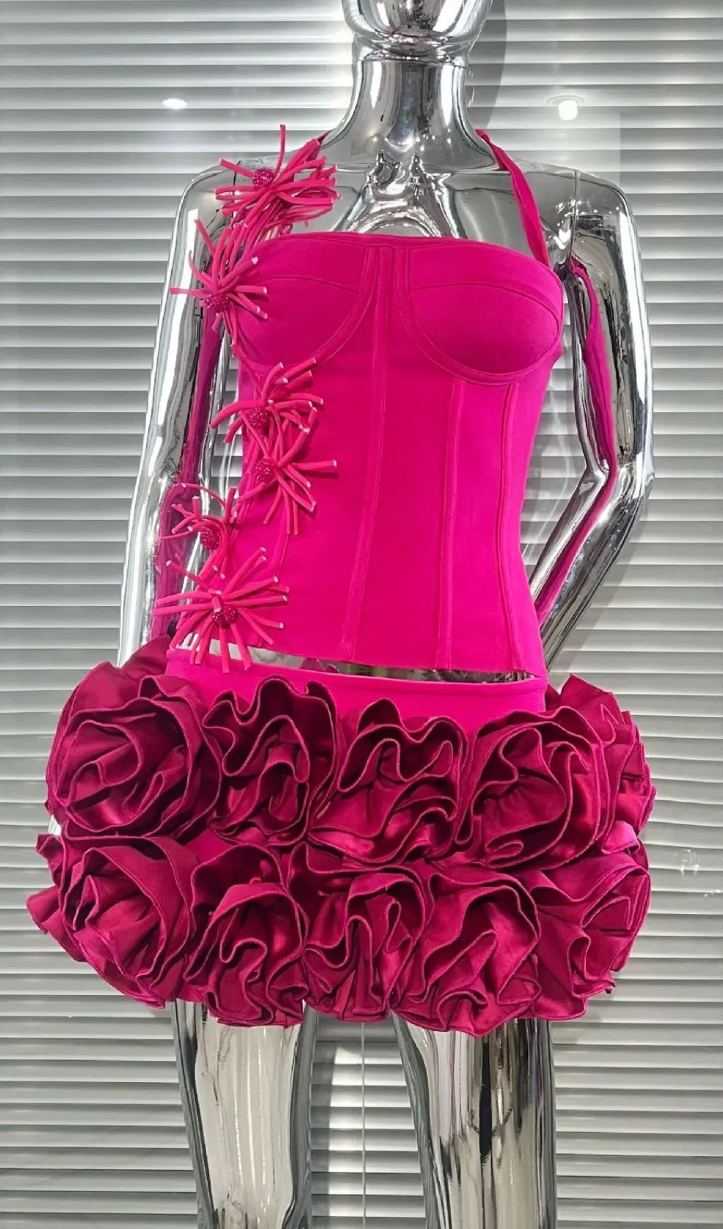Joslyn Flower Bandage Two-Piece Set Flowering Girl