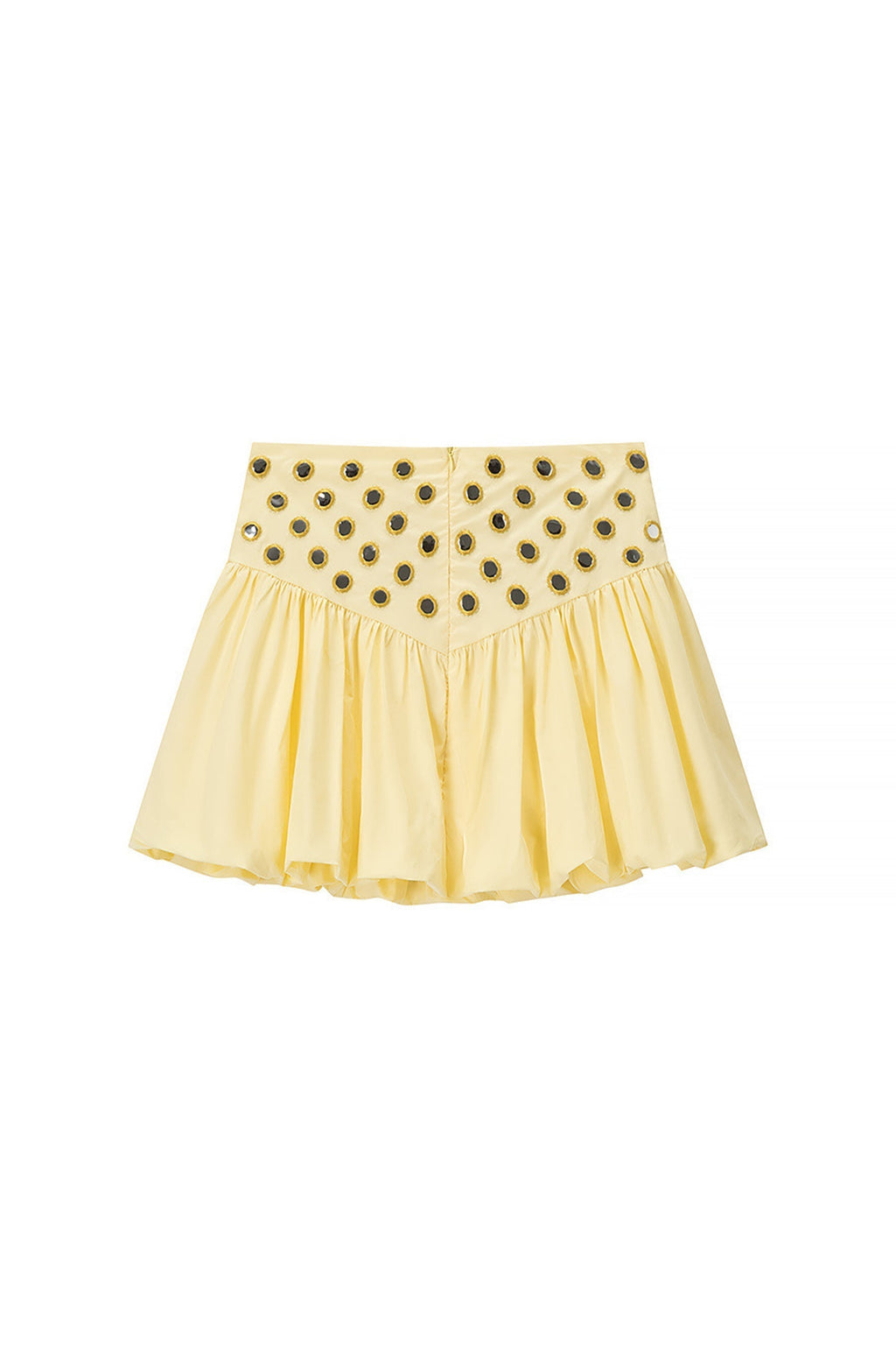 Ursula Mirror Embellished Crop Top & Bubble Skirt Set Flowering Girl