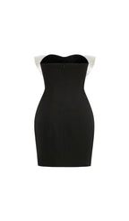 Keylee Strapless Bow Mini Dress Flowering Girl