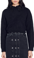 EMBELLISHED COLLAR SWEATER Flowering Girl
