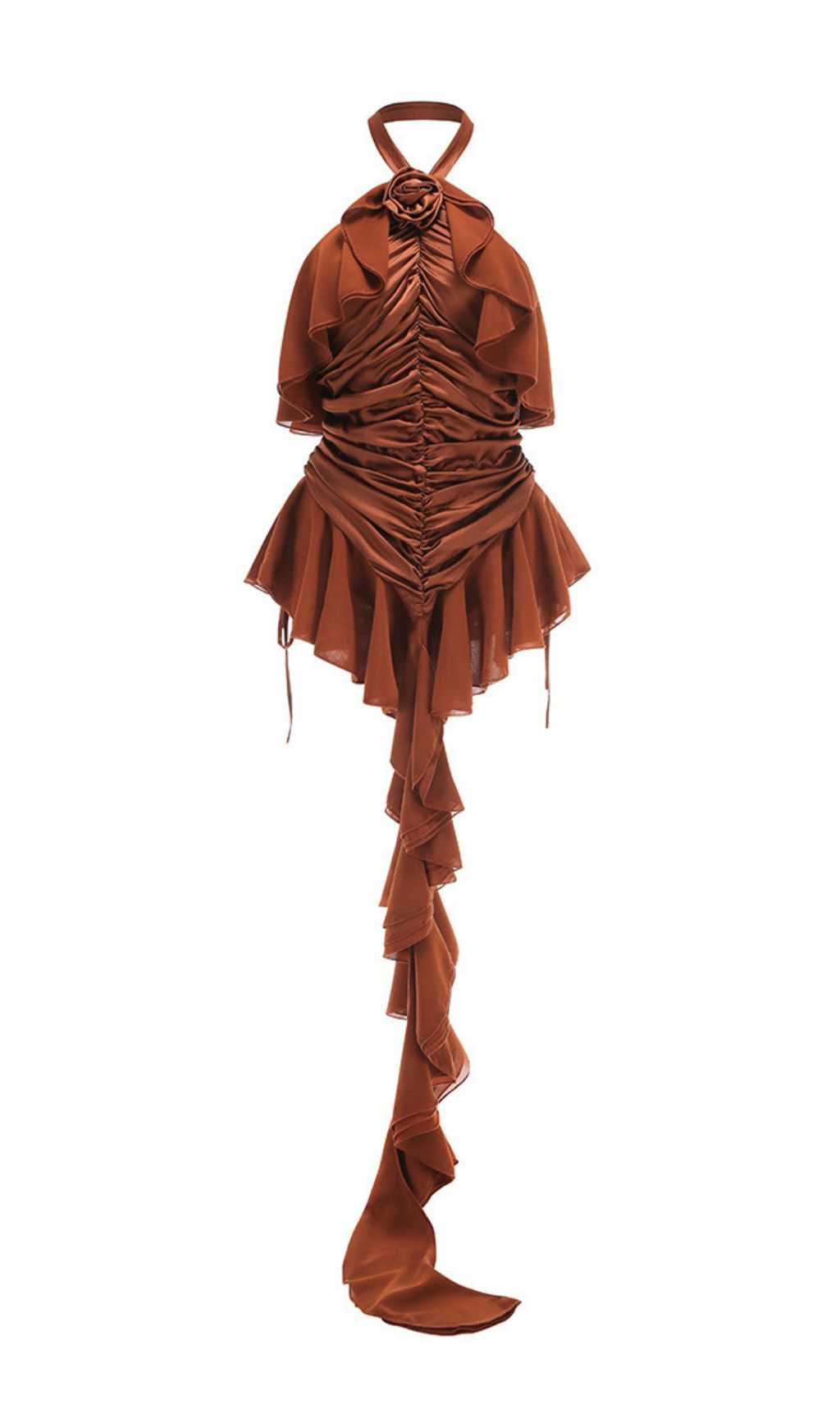 Jerom Halter Flower Ruched Dress Flowering Girl