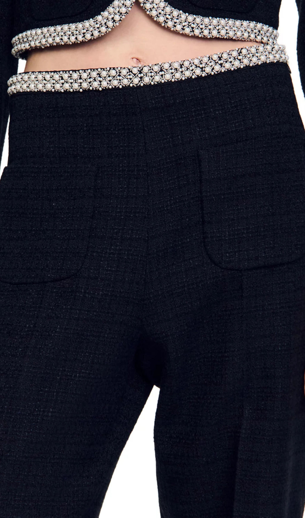 Vaya Beaded Tweed Pants Flowering Girl