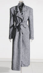 Astrid Collar Houndstooth Coat Flowering Girl