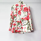 Garrett Flower Printed Blazer & Pants Set Flowering Girl