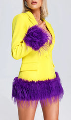 Anzu Feather Blazer Dress Flowering Girl