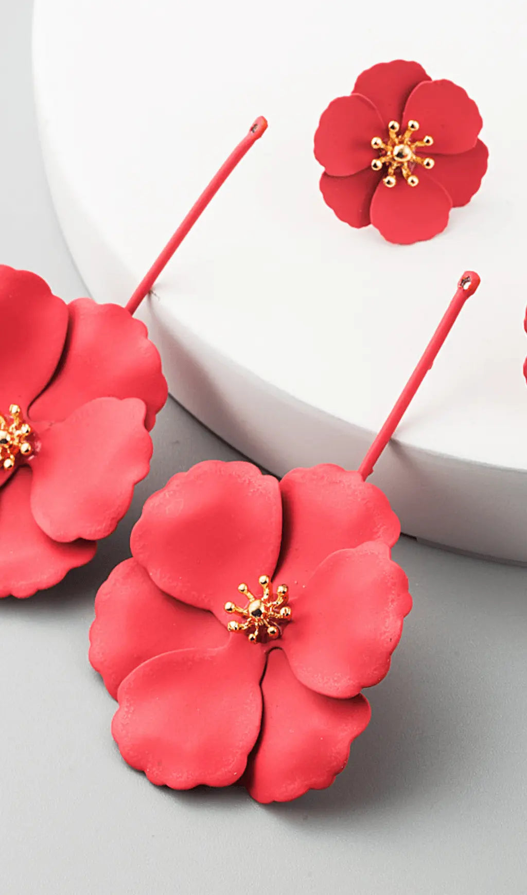 Bohemian Alloy Flower Long Earrings Flowering Girl
