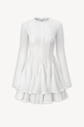 Giana Long Sleeve Crochet Mini Dress Flowering Girl