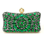 Multi Rhinestone Crystal Clutch Flowering Girl