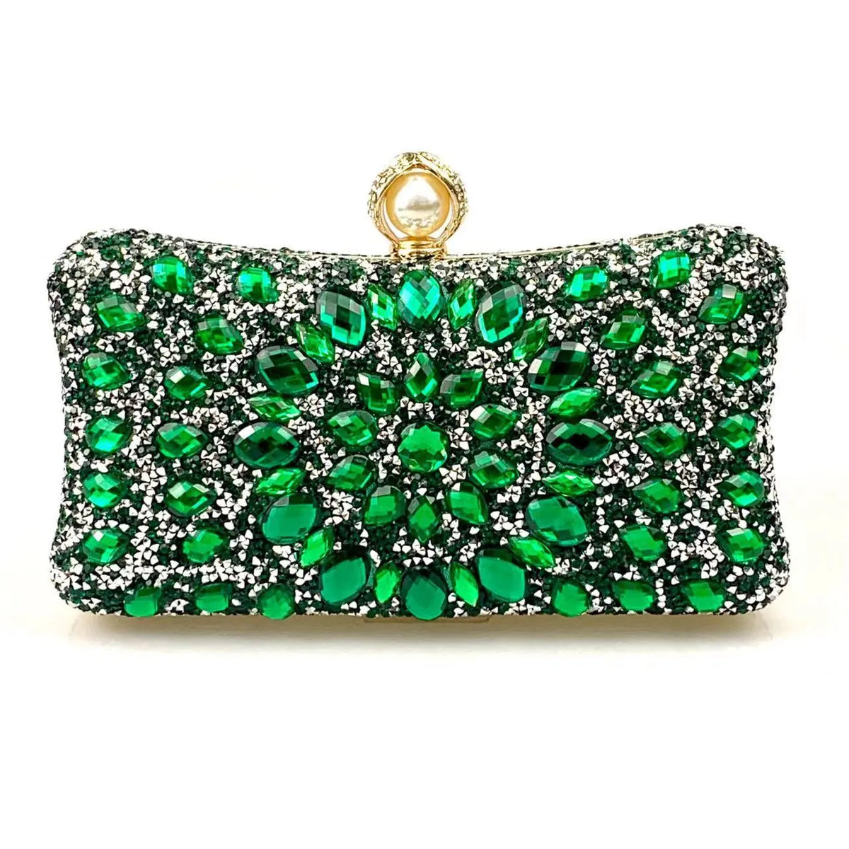 Multi Rhinestone Crystal Clutch Flowering Girl