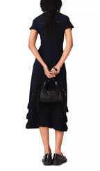 Pointelle Midi Dress with Ruffles Flowering Girl