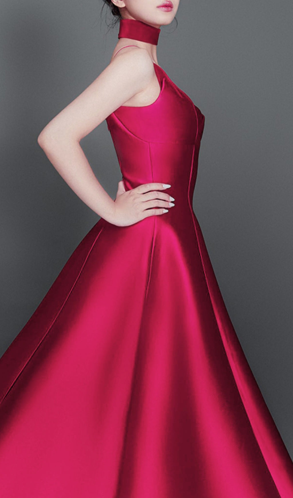 Carminda Rose Red Patchwork Midi Dress Flowering Girl
