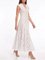 Fruma Sleeveless Lace Midi Dress Flowering Girl