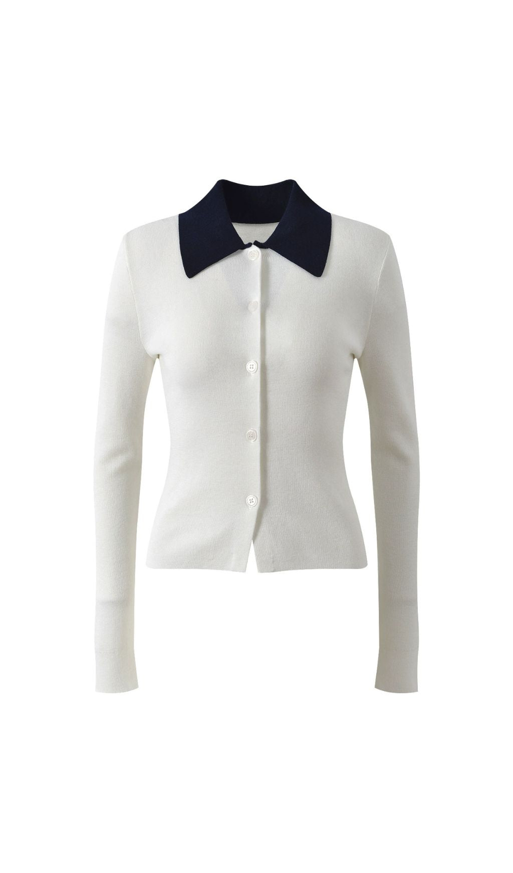 Haide POLO Long Sleeve Knit Top Flowering Girl