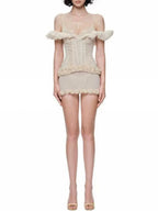 Marylin Spaghetti Ruffle Top Flowering Girl