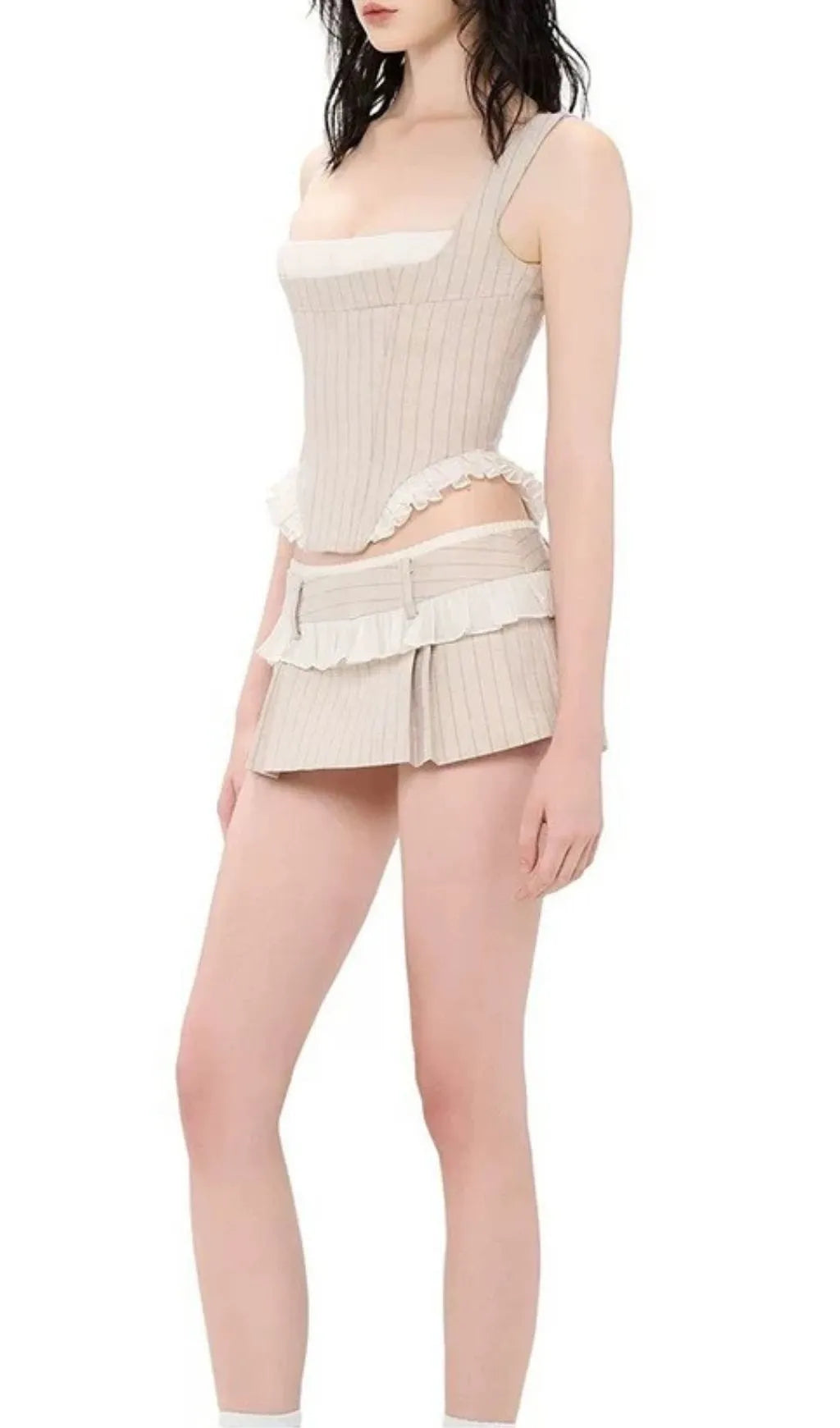 Lillie Crop Top & Mini Skirt Set Flowering Girl
