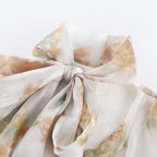 Delphine faux-pearl embellished mini dress in Neutrals Flowering Girl
