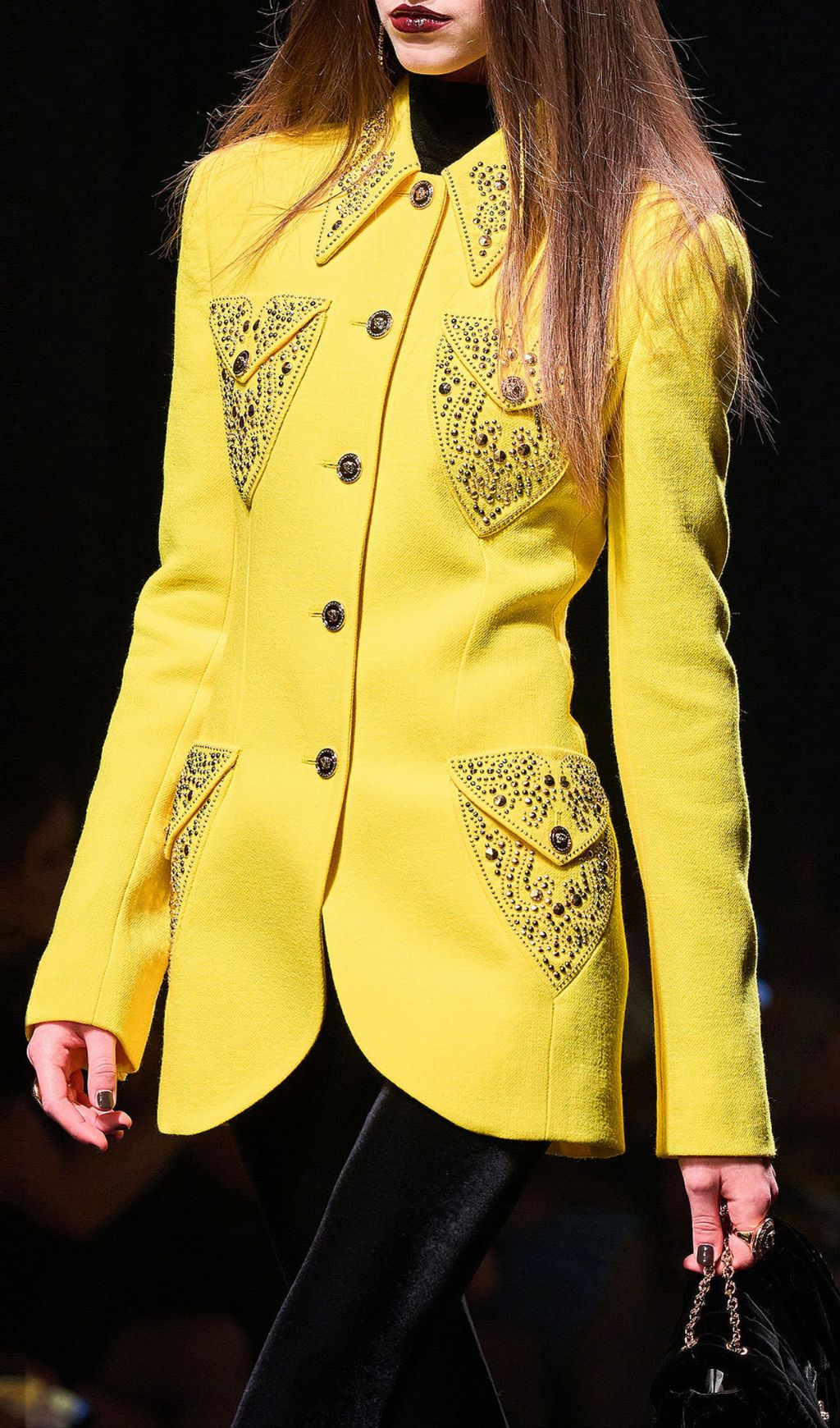 Howie Yellow Embellished Blazer Flowering Girl