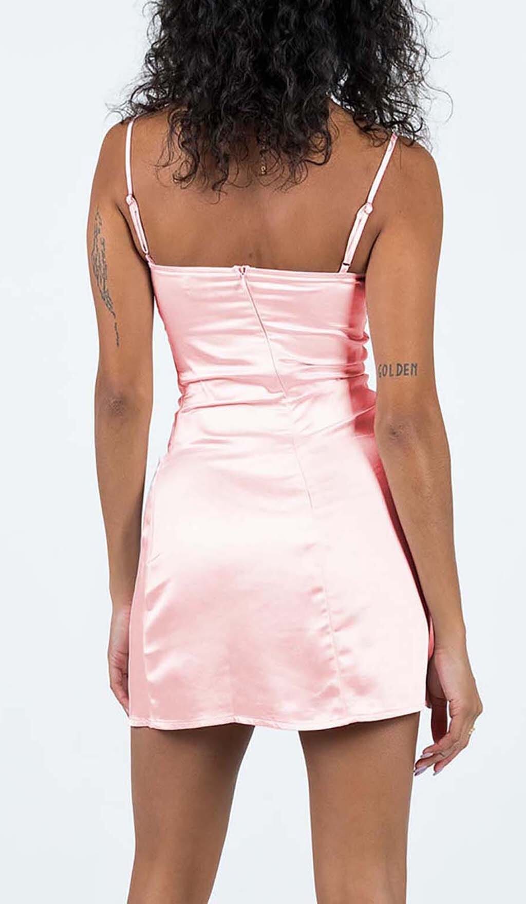 Floral Strap Satin Dress Flowering Girl