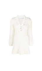 CREAM SEQUIN KNIT MINI DRESS Flowering Girl