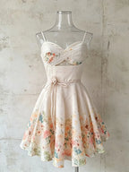 Mardi Spaghetti Floral Mini Dress Flowering Girl