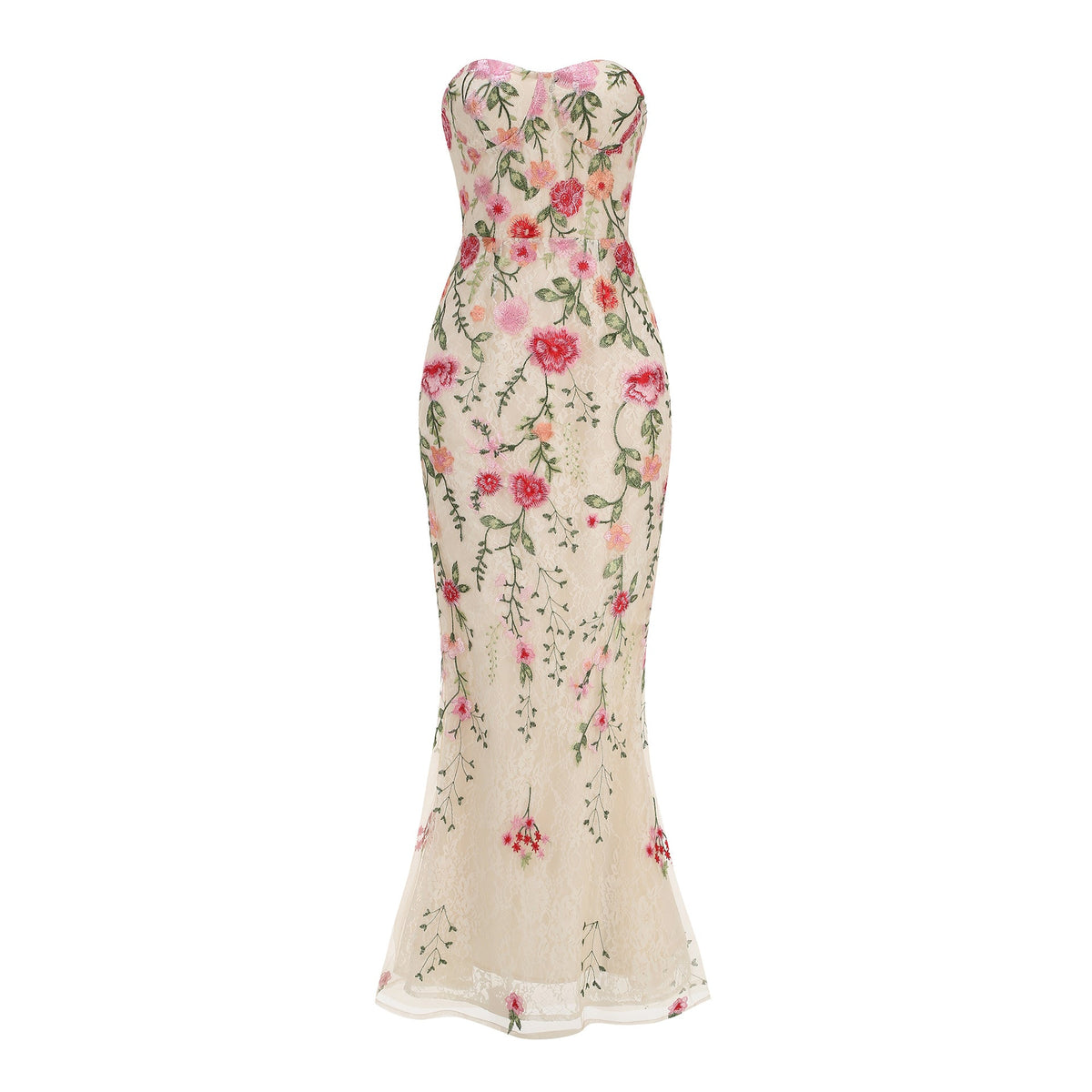 Cream Lace Mermaid Dress Flowering Girl