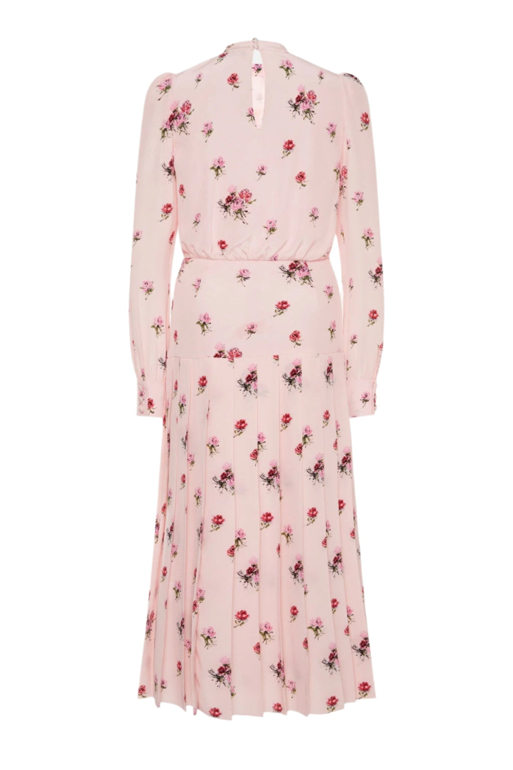 Jutalak Rose Print Pleated Midi Dress Flowering Girl