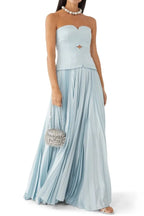 Sweetheart Neck Off-Shoulder Pleated Midi Dress Flowering Girl