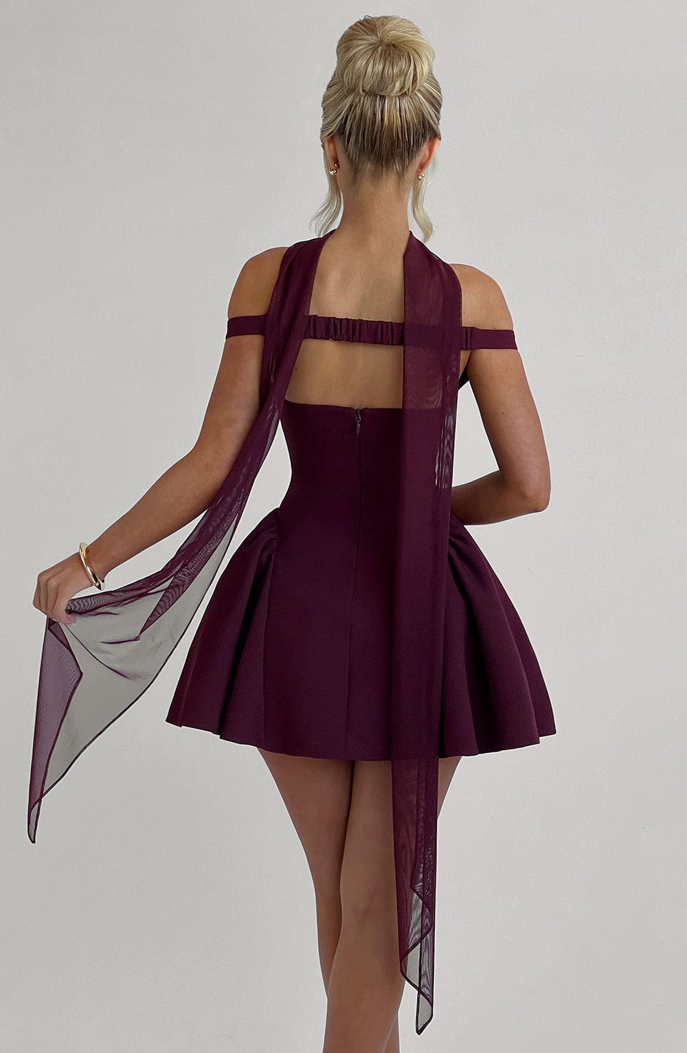 Marla Mini Dress - Cherry Lacquer Flowering Girl