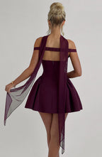 Marla Mini Dress - Cherry Lacquer Flowering Girl