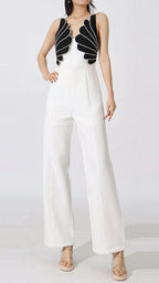 Flavia White Decor Jumpsuit Flowering Girl