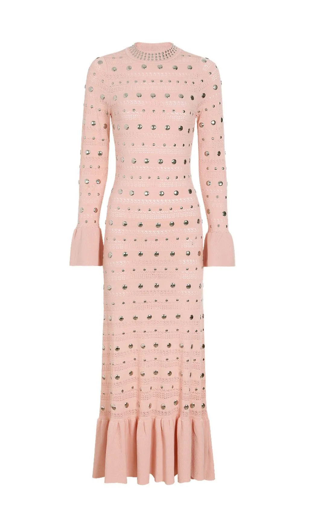 Jake Knit Long Sleeve Midi Dress Flowering Girl