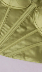 Brown Corset Top Flowering Girl