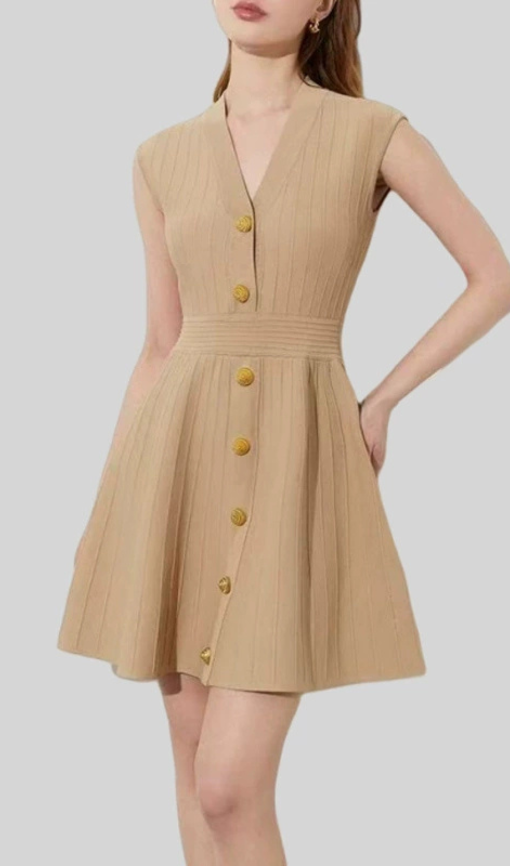 Helen Knit Sleeveless Mini Dress Flowering Girl