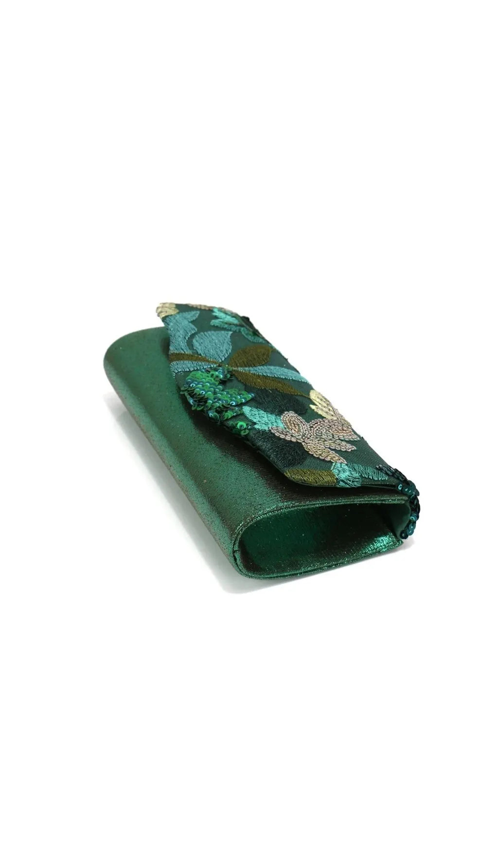 Leala Green Flower Sequin Handbag Flowering Girl