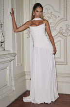 Patricia Maxi Dress - Ivory Flowering Girl