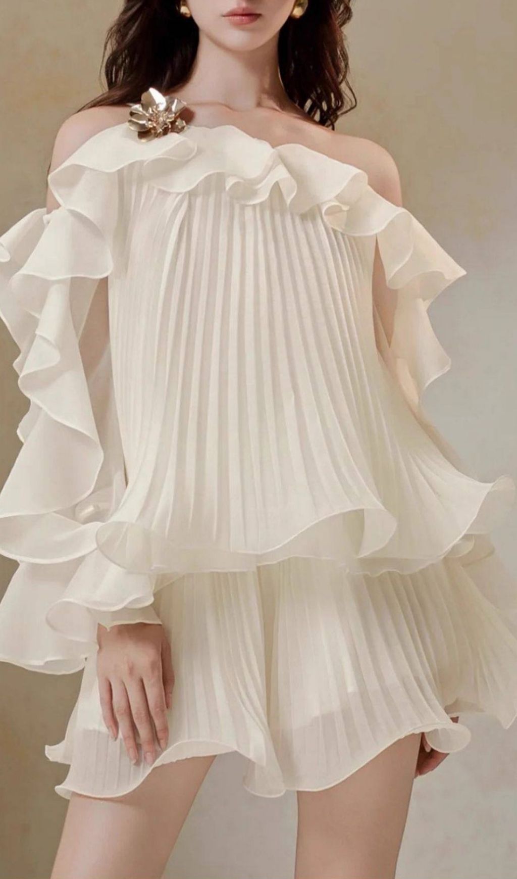 Kamari Ruffle Two-Piece Set Flowering Girl