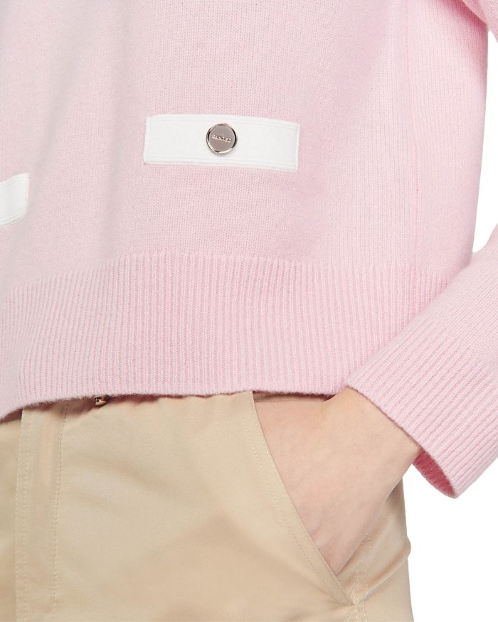 FINE KNIT BACK BUTTON SWEATER Flowering Girl
