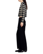 BREE JACQUARD HOUNDSTOOTH SHORT COAT Flowering Girl