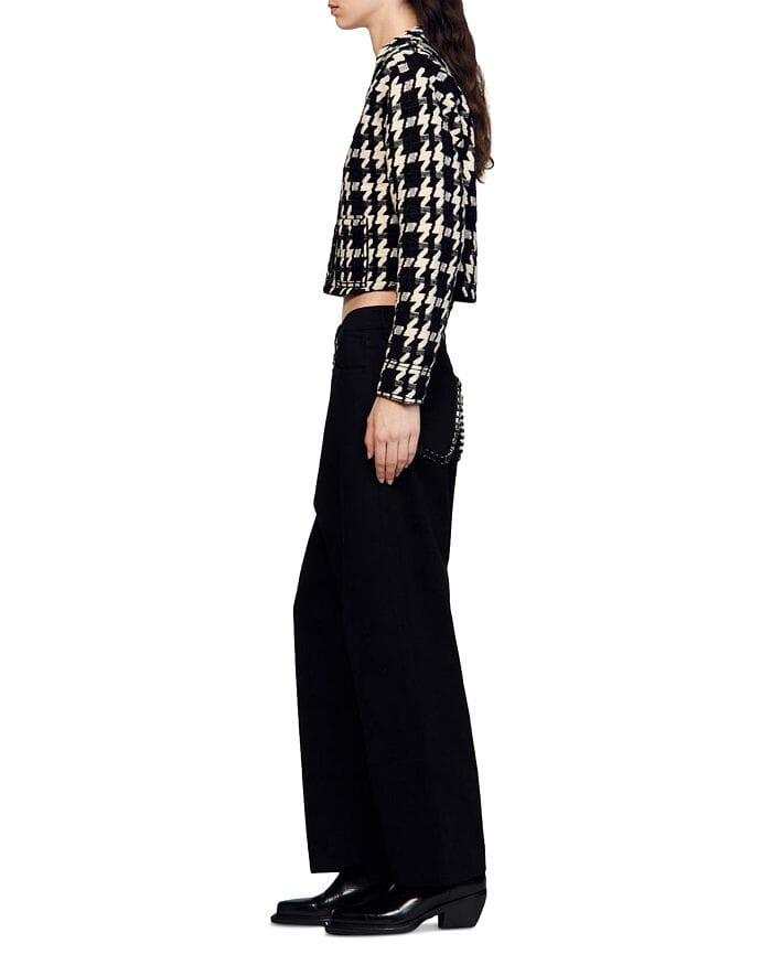 BREE JACQUARD HOUNDSTOOTH SHORT COAT Flowering Girl