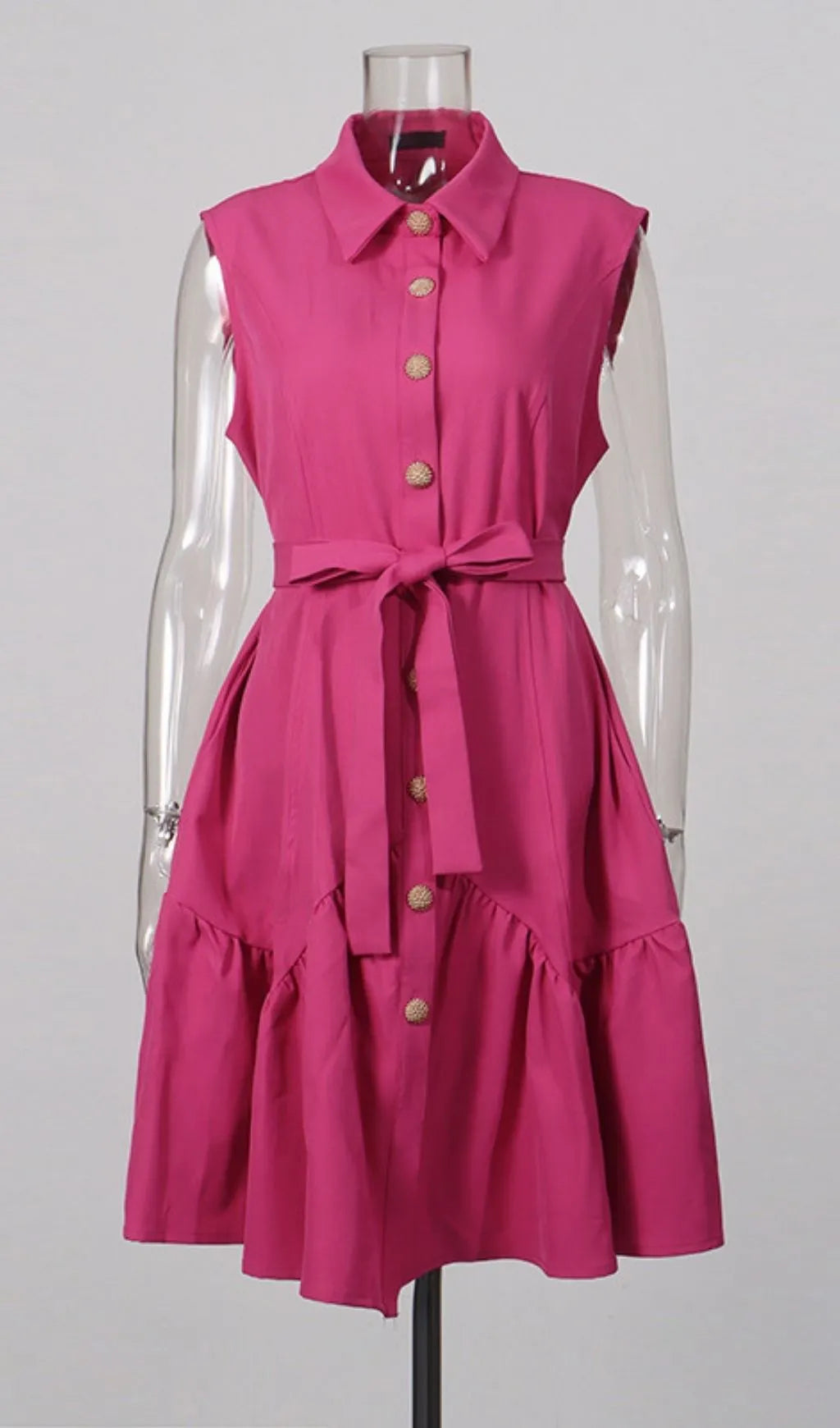 Leni Single-Breasted Mini Dress Flowering Girl