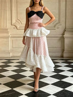 Malva Bow Dot Two-Piece Set Flowering Girl