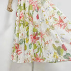 Multicolor Floral Print Fauna Gazar Gown Flowering Girl