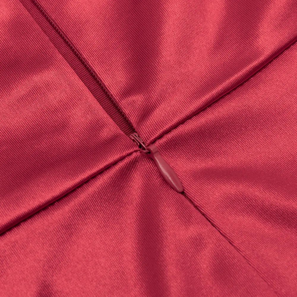 Balliol Red V-Neck Ruched Maxi Dress Flowering Girl