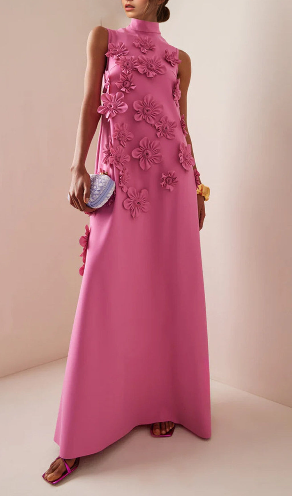 Annona Flower Embellished Maxi Dress Flowering Girl